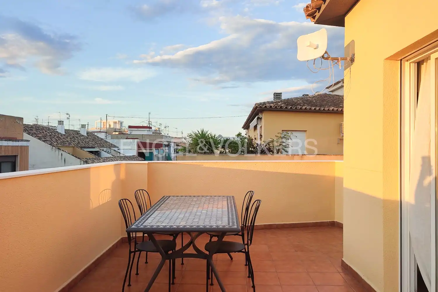 Terrace of Flat for rent in Gandia  with Air Conditioner, Heating and Terrace