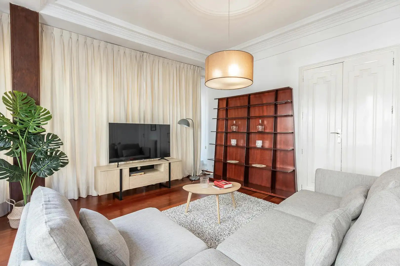 Wohnzimmer von Wohnung zur untervermieten in Valencia mit Klimaanlage, Möbliert und Internet