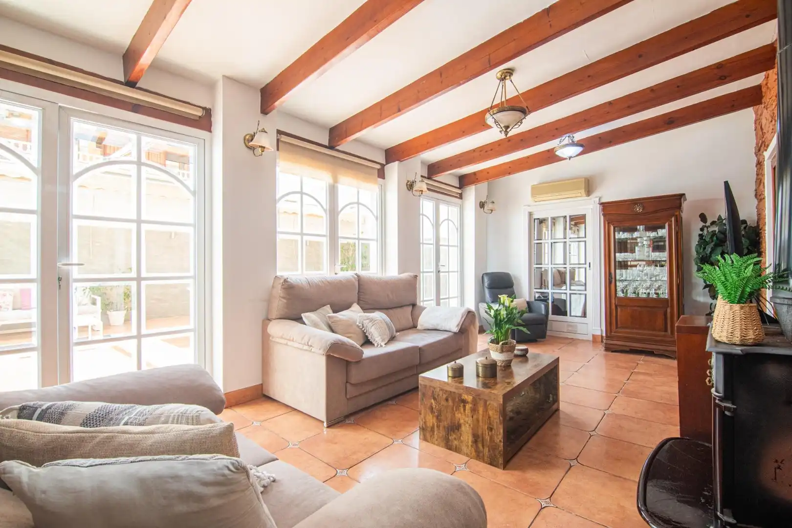 Sala de estar de Planta baja en venta en Elche / Elx con Aire acondicionado, Calefacción y Terraza