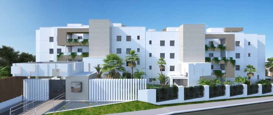 Vista exterior de Apartament de lloguer en Marbella amb Aire condicionat, Jardí privat i Parquet