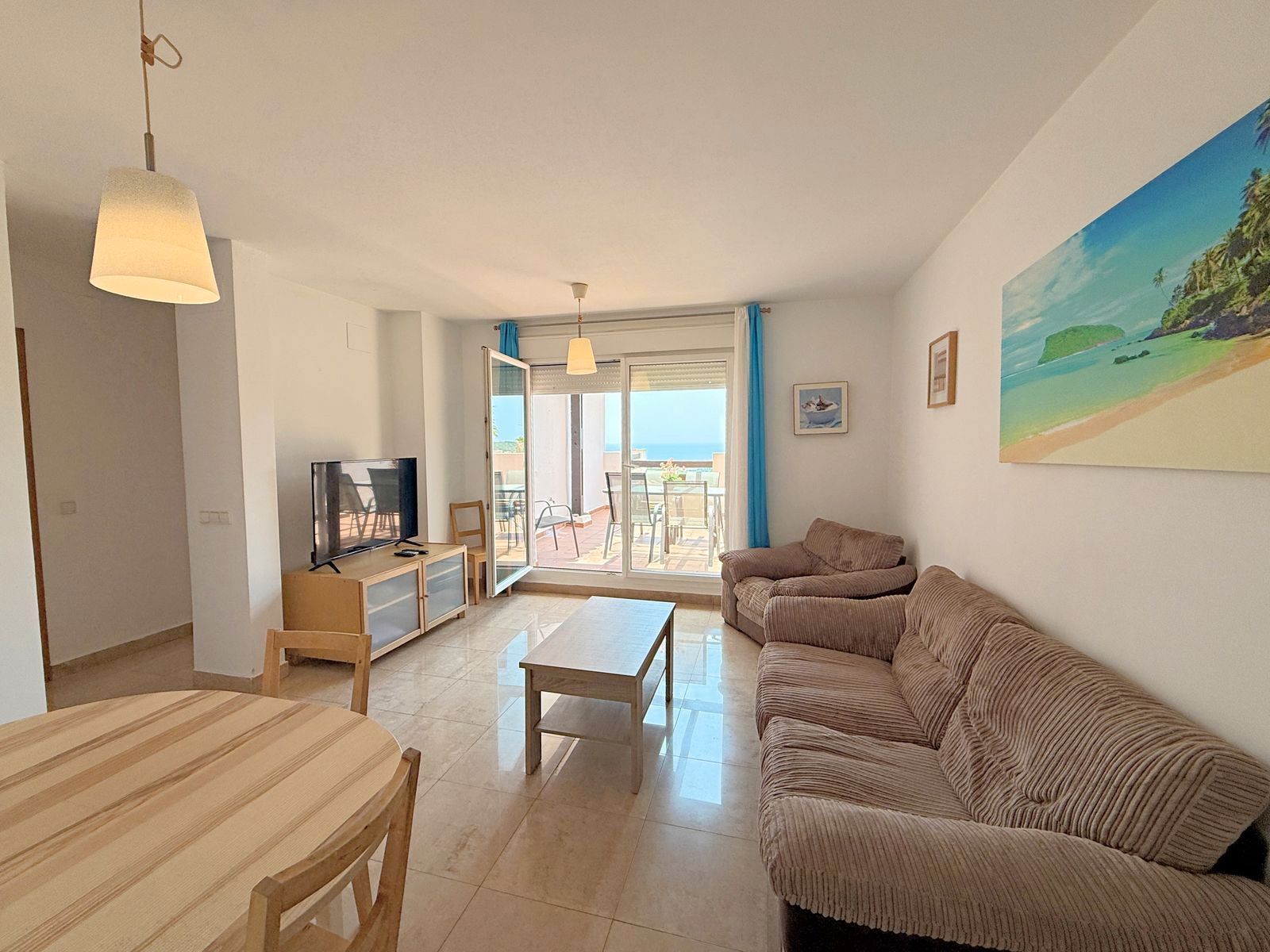 Living room of Flat for sale in Manilva  with Air Conditioner, Terrace and Storage room