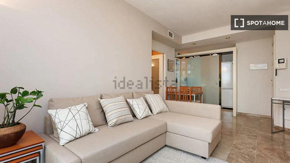 Living room of Flat to rent in  Barcelona Capital  with Air Conditioner, Heating and Furnished