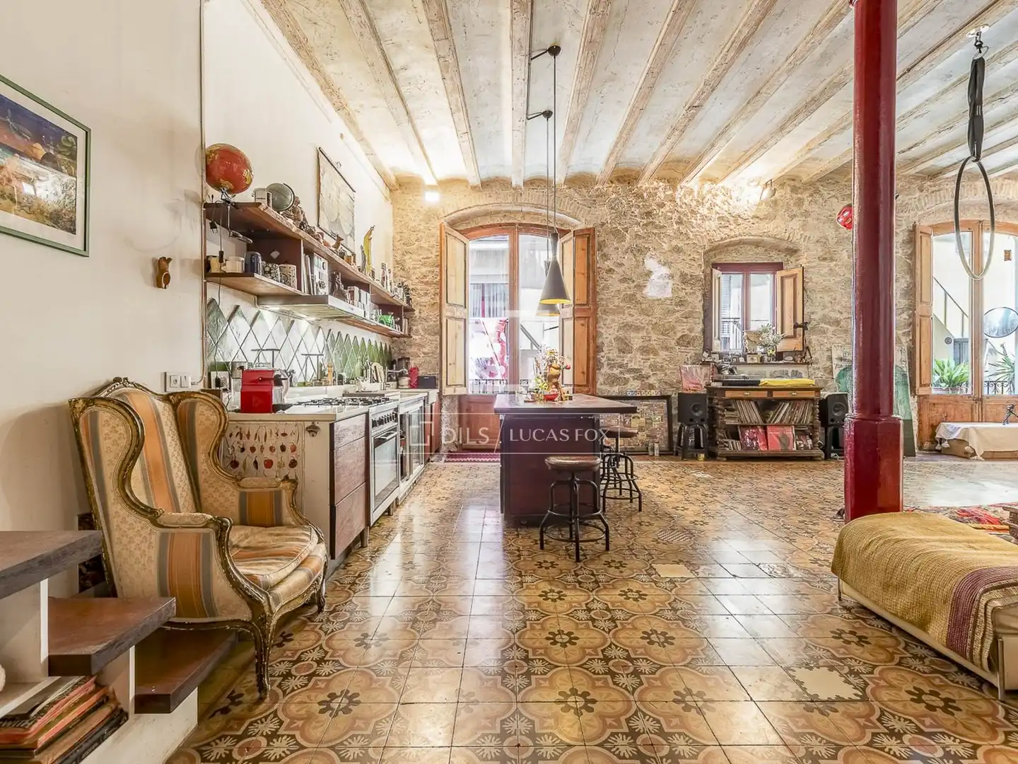 Cocina de Piso en venta en Barcelona con Aire acondicionado, Terraza y Balcón