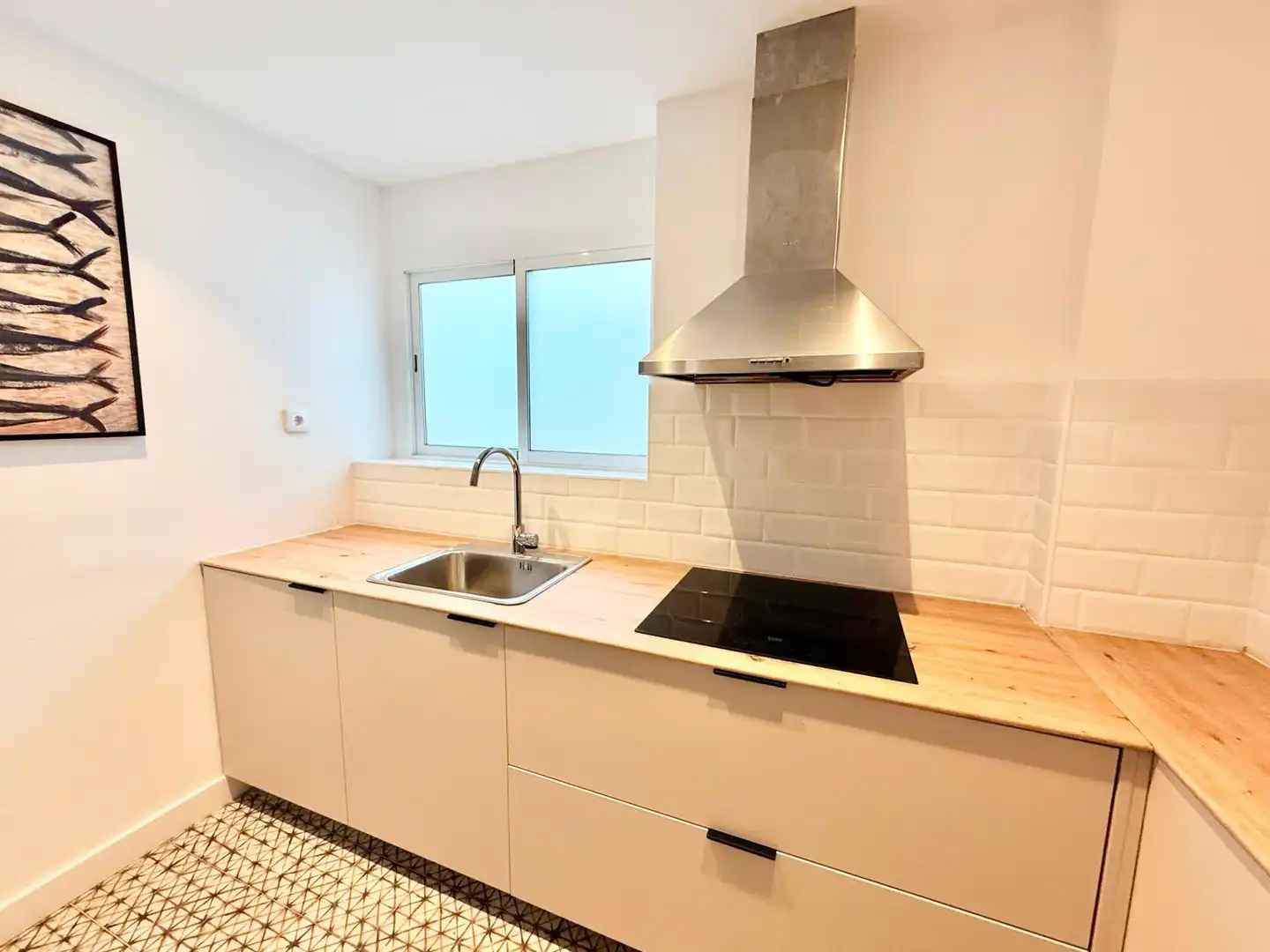 Cocina de Piso de alquiler en Valencia con Calefacción, Parquet y Amueblado