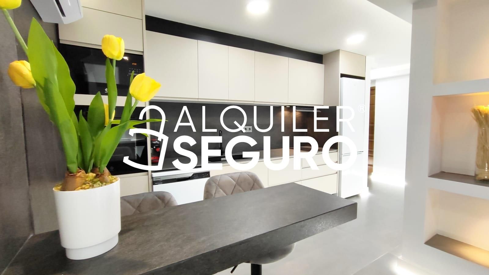 Cocina de Estudio de alquiler en Catarroja con Aire acondicionado y Amueblado