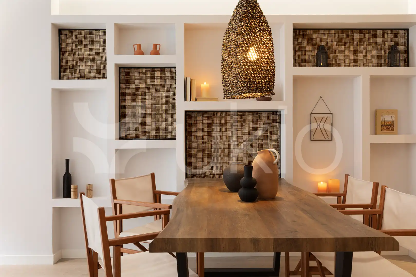 Esszimmer von Wohnungen zur Miete in Barcelona mit Klimaanlage, Terrasse und Möbliert