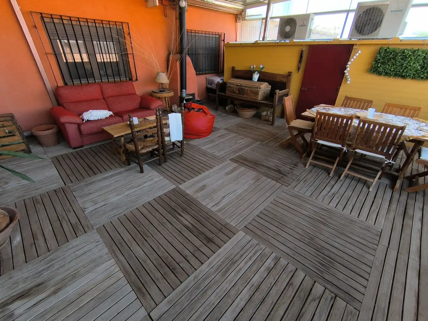 Terraza de Casa o chalet en venta en Valoria la Buena con Aire acondicionado, Calefacción y Terraza