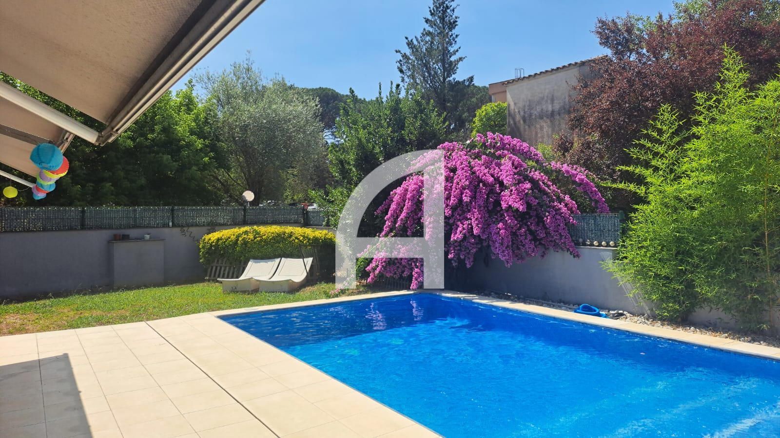 Swimming pool of House or chalet to rent in Fornells de la Selva  with Air Conditioner, Heating and Swimming Pool