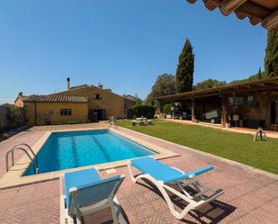 Swimming pool of Country house for sale in Aiguaviva  with Air Conditioner, Heating and Private garden