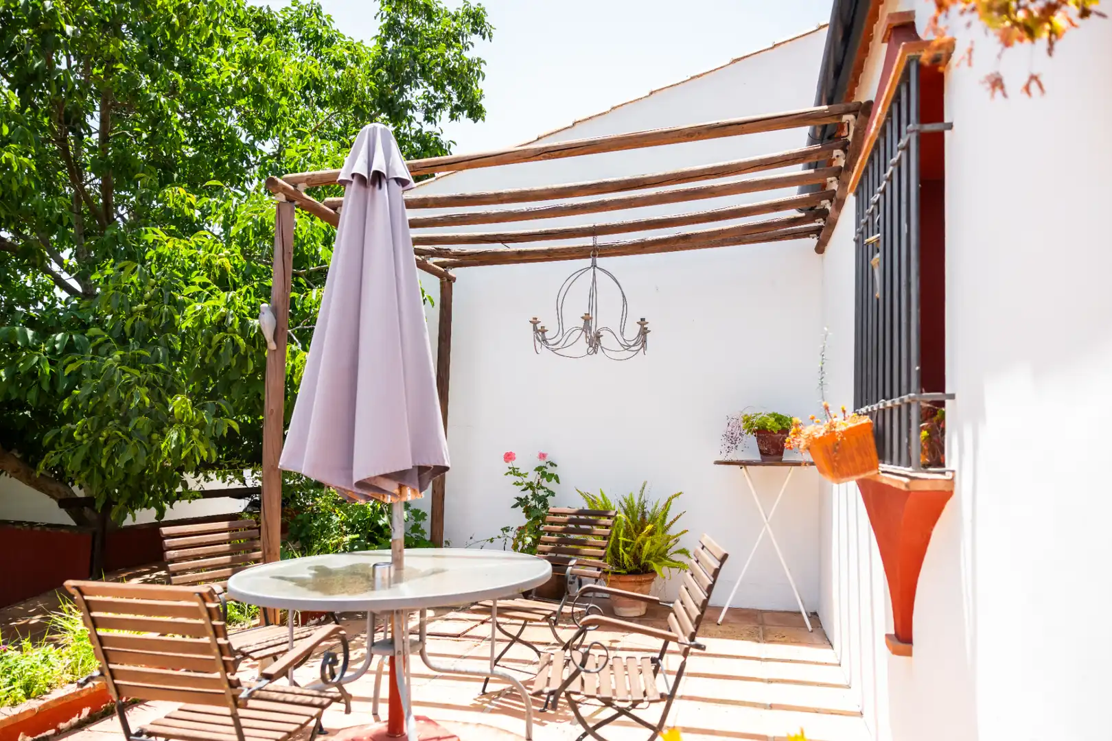 Terraza de Finca rústica en venta en Montejaque con Aire acondicionado, Jardín privado y Terraza