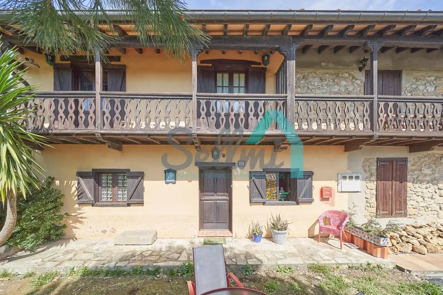 Vista exterior de Casa o chalet en venta en Siero con Calefacción, Jardín privado y Parquet