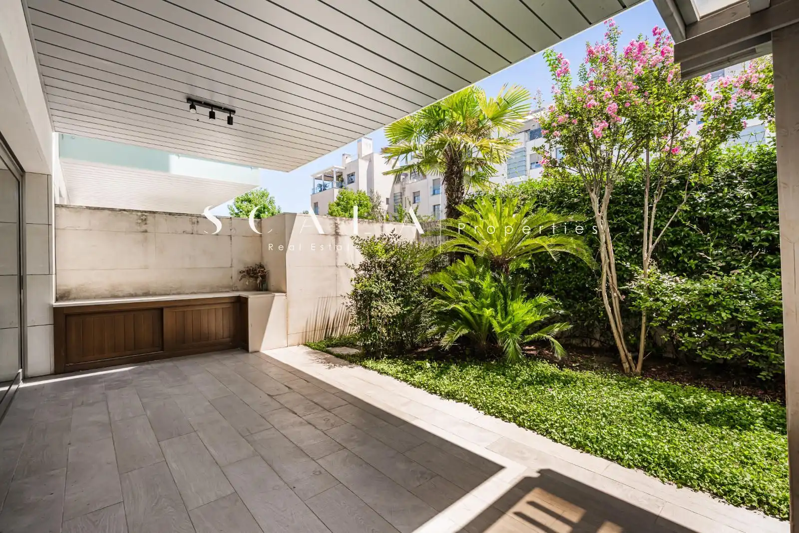 Terrasse von Wohnung zur Miete in Madrid mit Klimaanlage, Heizung und Privatgarten