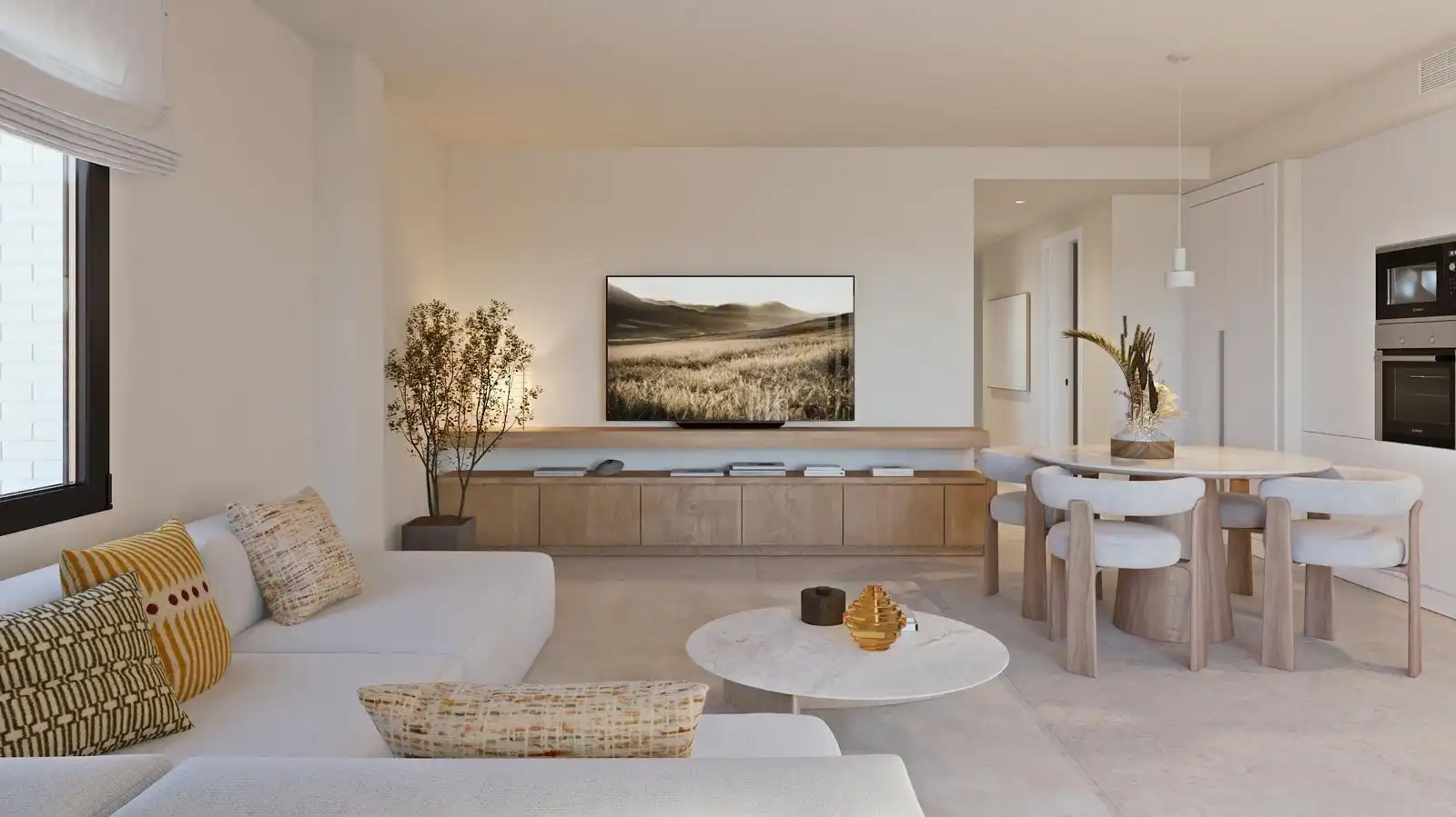 Living room of Flat for sale in Calafell  with Air Conditioner, Heating and Private garden