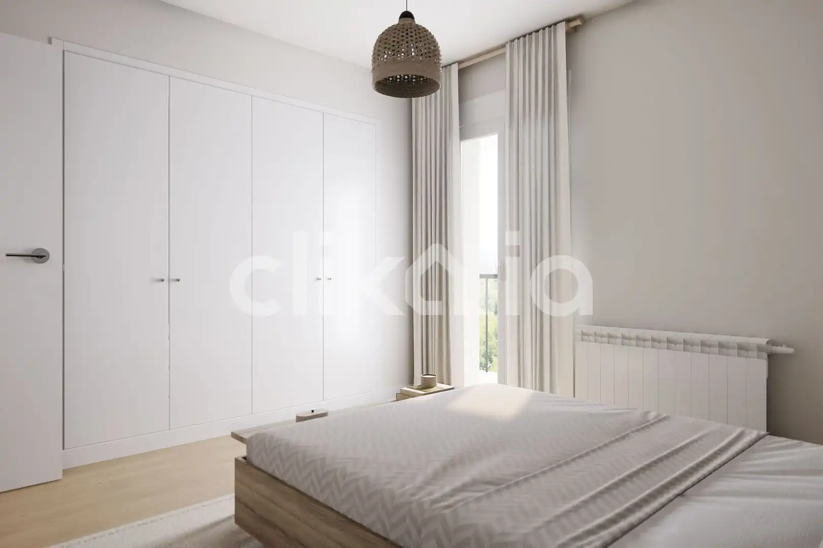 Bedroom of Flat for sale in Madrid  with Air Conditioner, Heating and Terrace