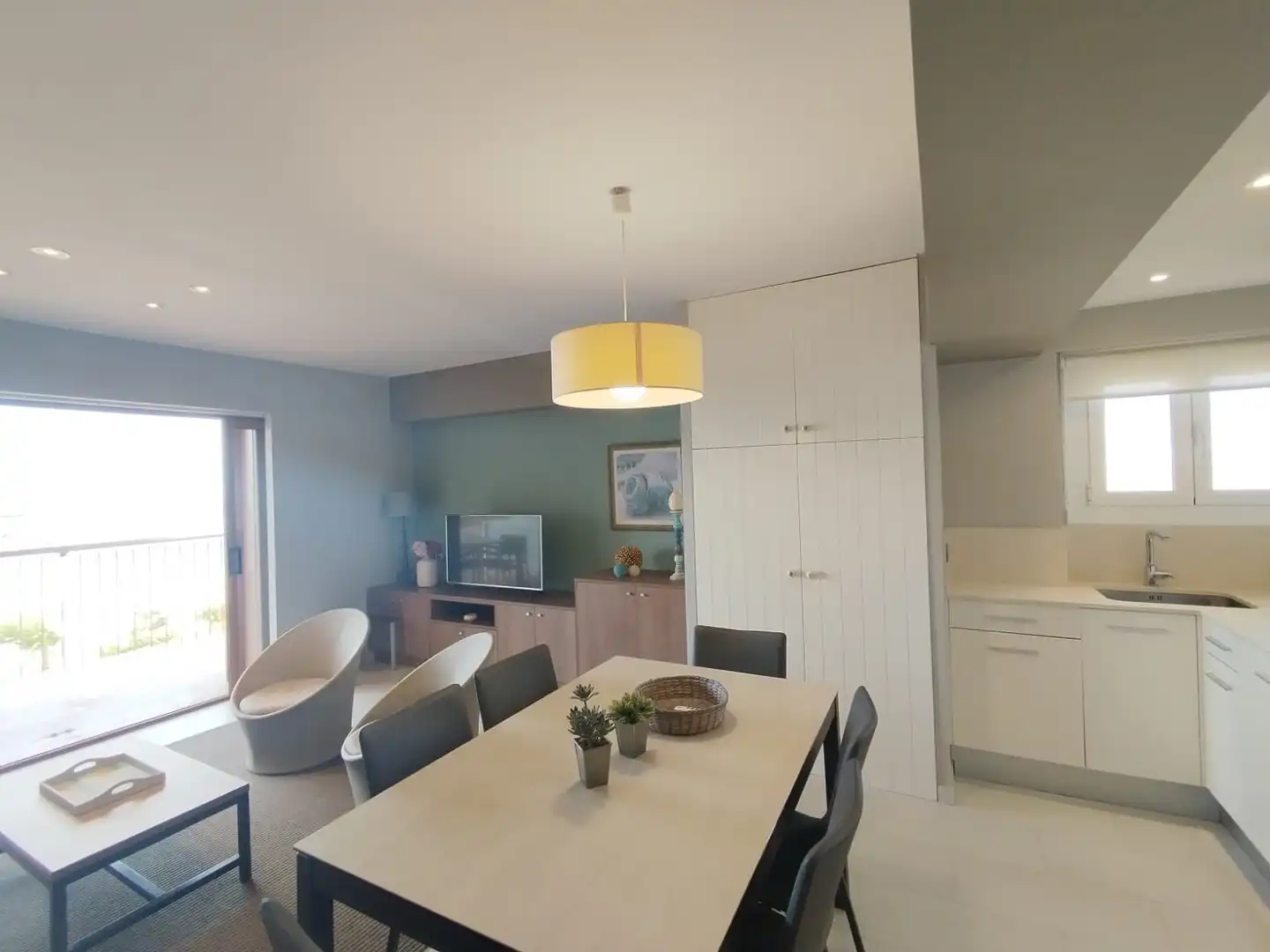 Esszimmer von Wohnung zum Verkauf in Palamós mit Klimaanlage, Heizung und Terrasse