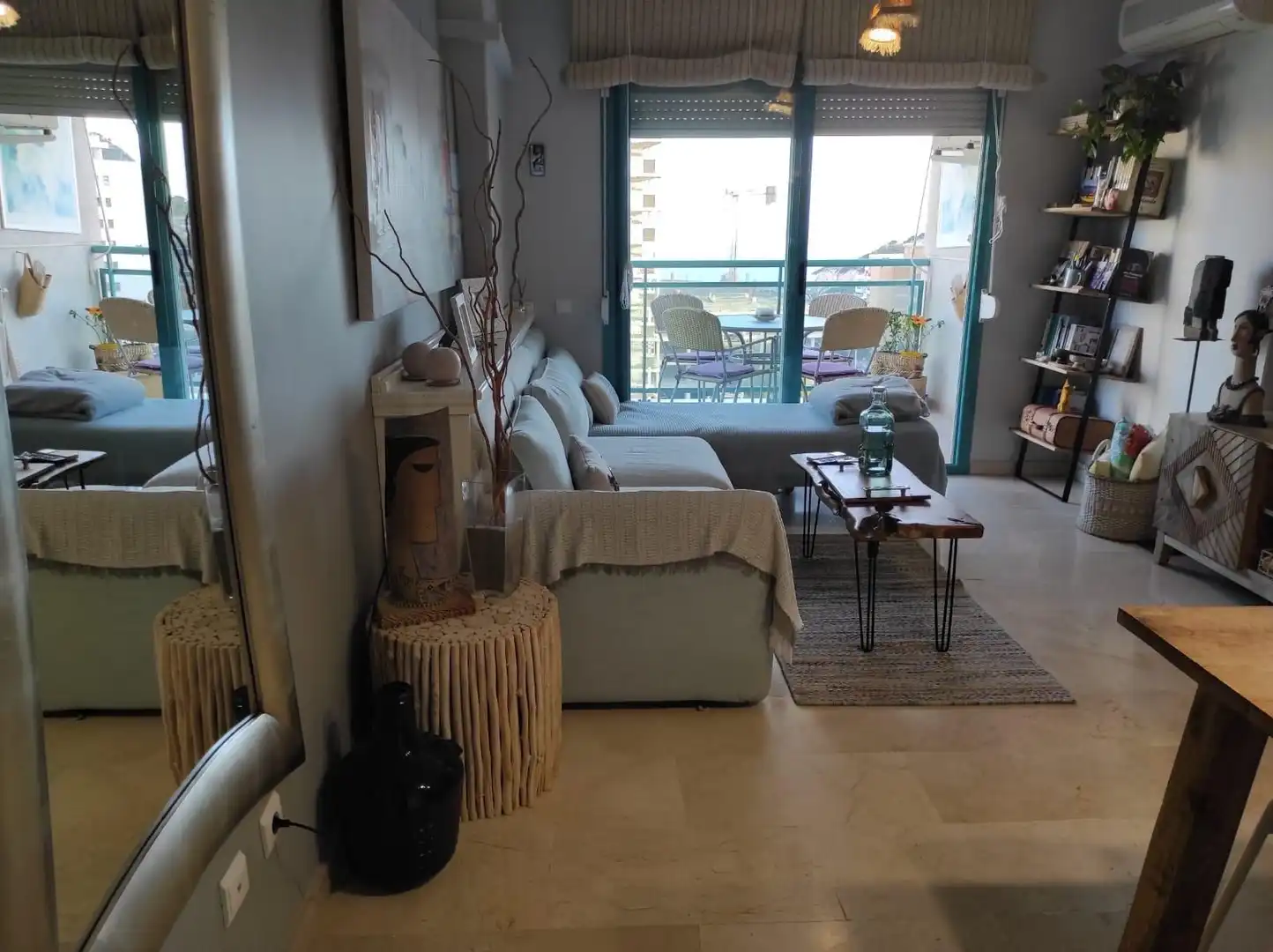 Living room of Flat for sale in Villajoyosa / La Vila Joiosa  with Air Conditioner and Community pool