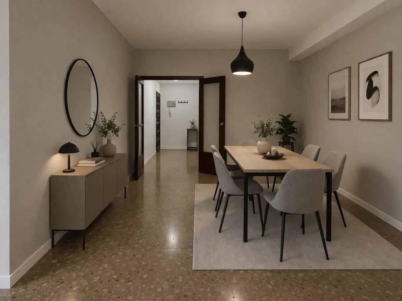 Esszimmer von Wohnungen zum Verkauf in Marbella mit Klimaanlage, Terrasse und Möbliert