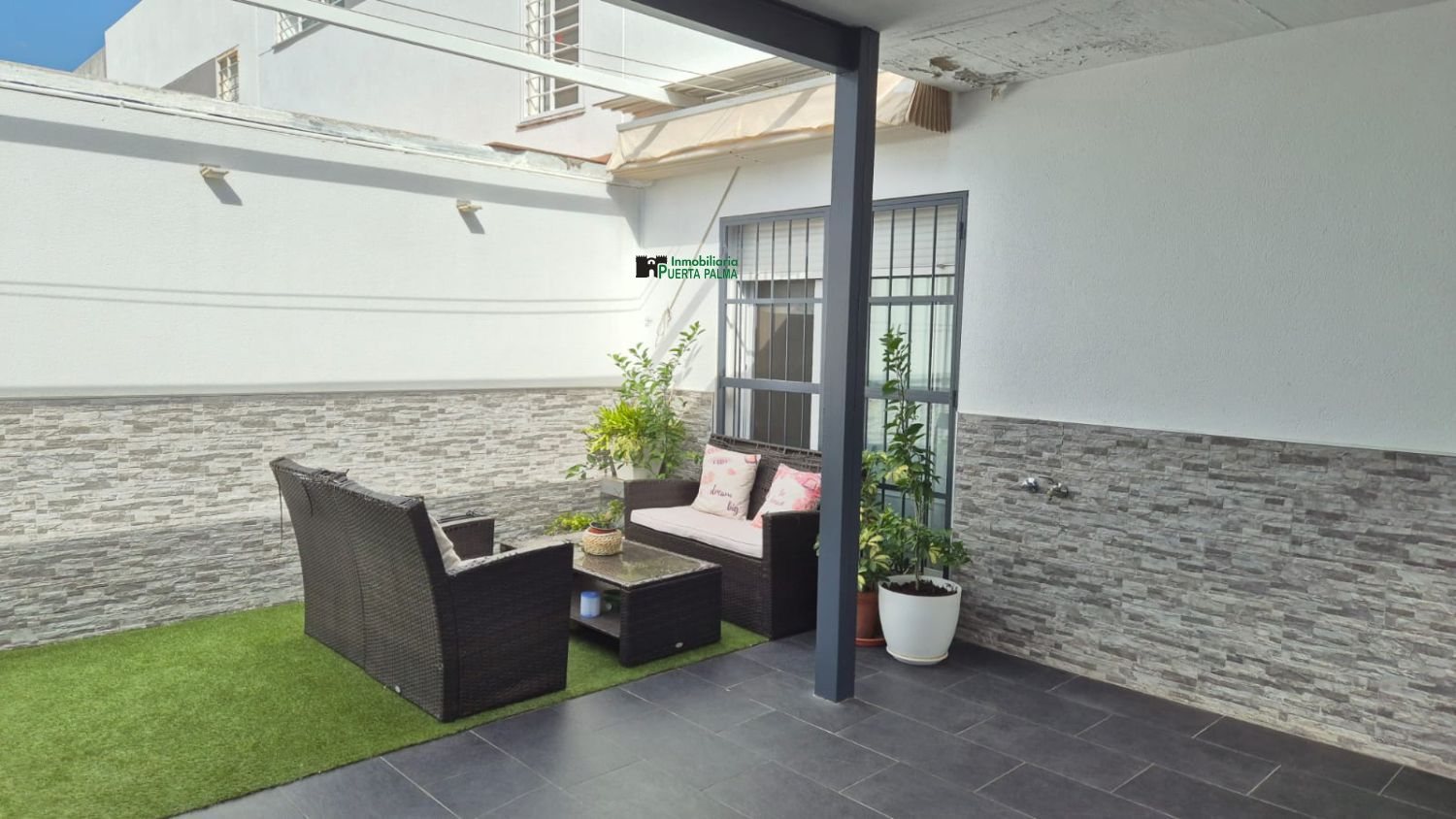 Terrace of Single-family semi-detached for sale in Badajoz Capital  with Air Conditioner, Heating and Terrace