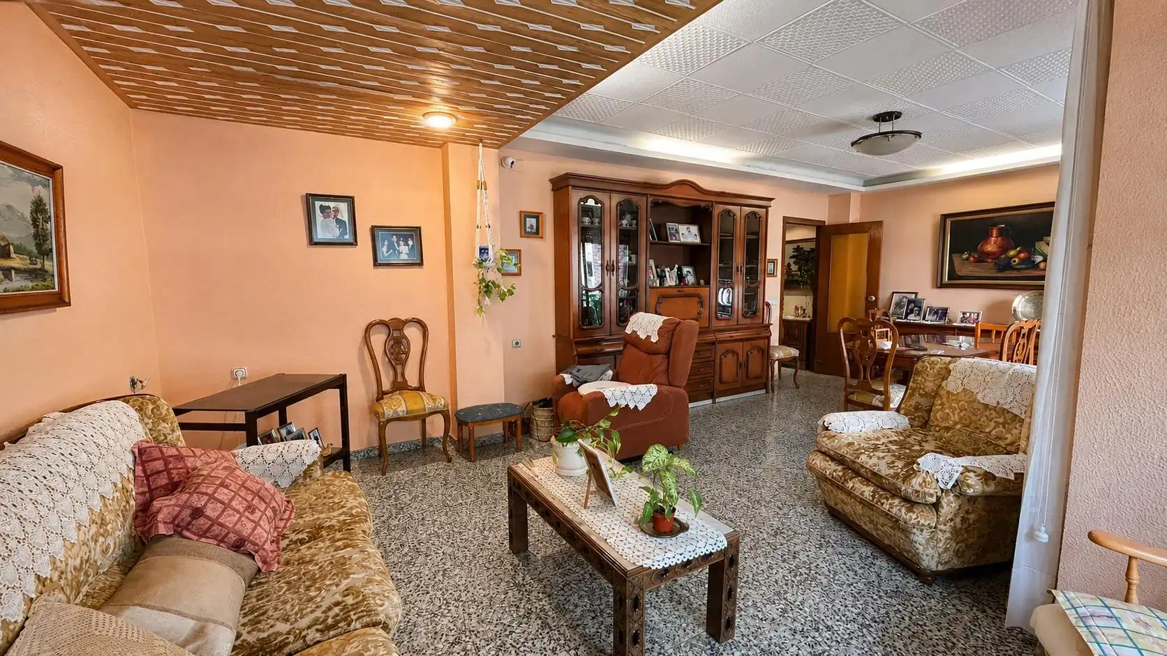 Sala de estar de Piso en venta en Valencia con Aire acondicionado y Balcón