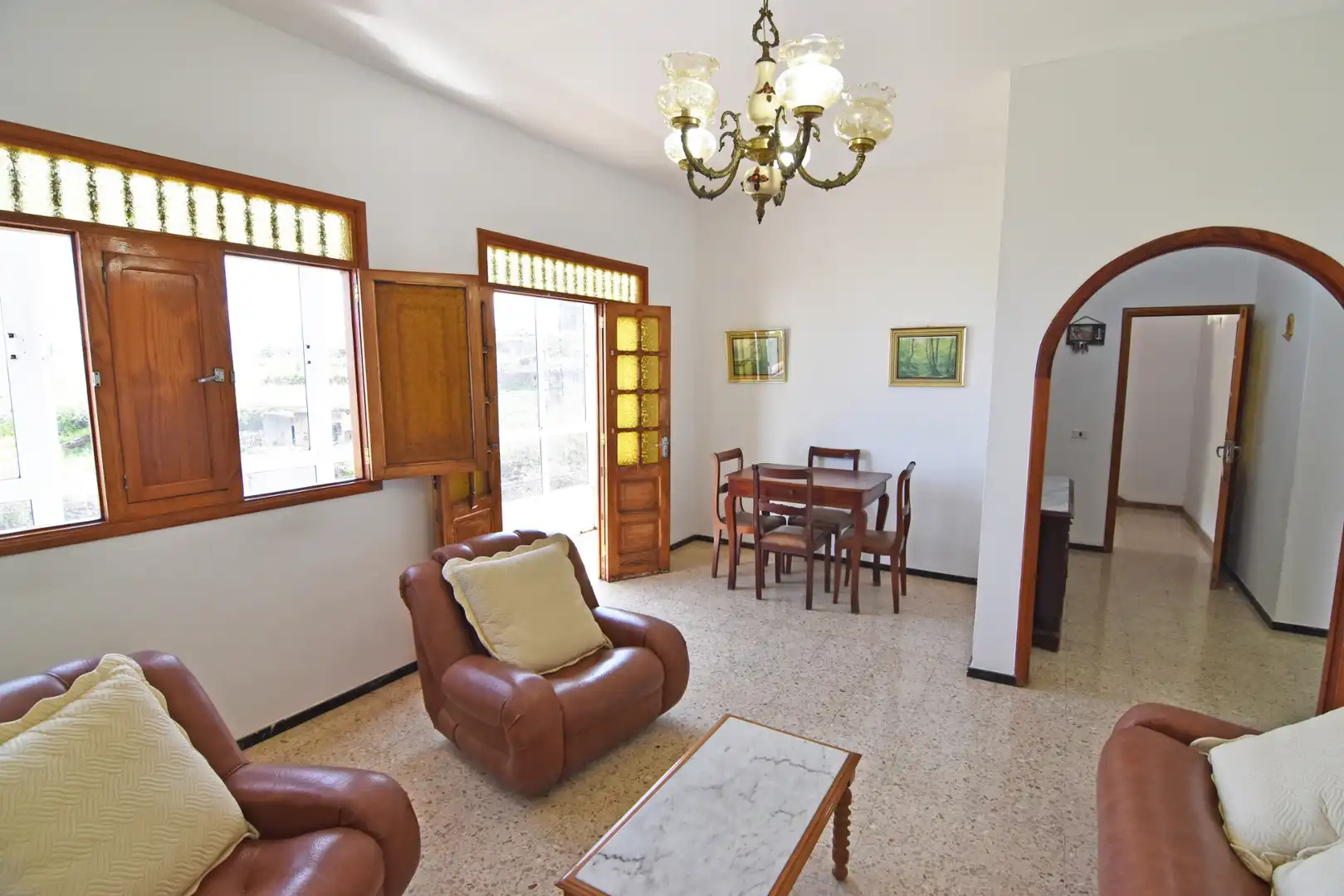 Sala de estar de Casa o chalet en venta en Firgas con Jardín privado, Terraza y Trastero