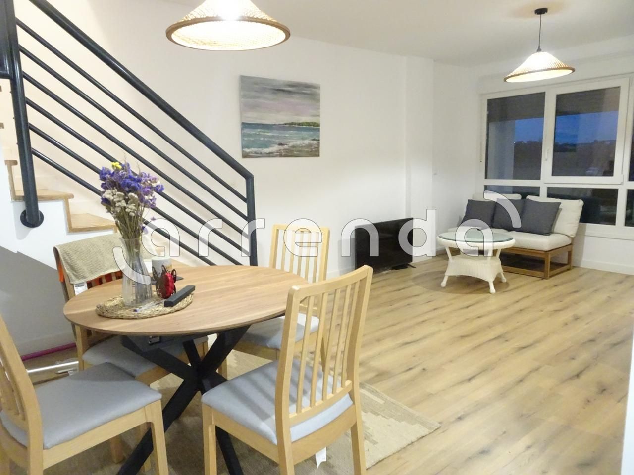 Dining room of Duplex to rent in Santander  with Terrace, Storage room and Furnished