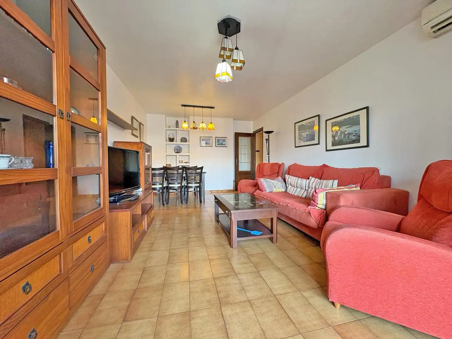 Wohnzimmer von Wohnung zum Verkauf in Alicante / Alacant mit Klimaanlage, Heizung und Terrasse