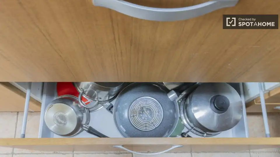 Küche von Wohnung zur Miete in Valencia mit Klimaanlage, Heizung und Möbliert