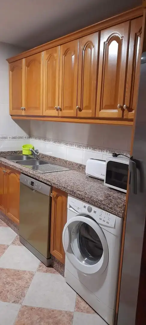 Cuina de Pis de lloguer en Granada amb Calefacció, Moblat i Balcó