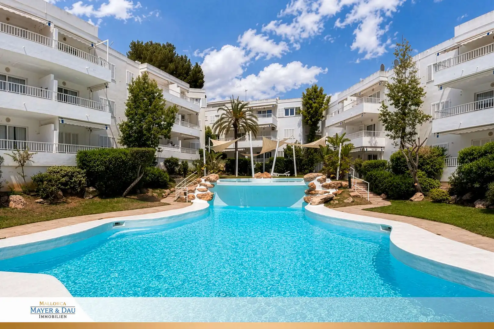 Swimming pool of Flat for rent in Calvià  with Air Conditioner, Heating and Furnished