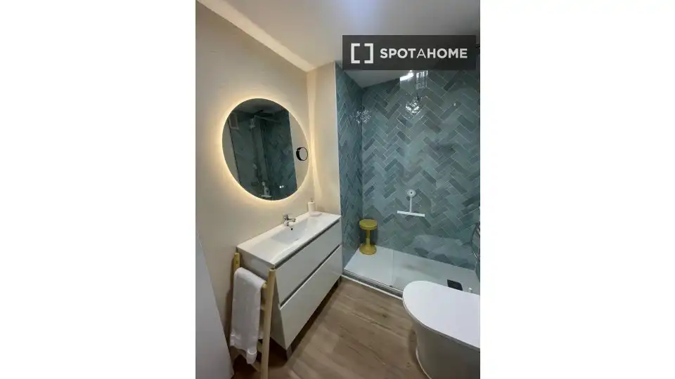 Baño de Piso de alquiler en Canet d'En Berenguer con Aire acondicionado, Calefacción y Amueblado