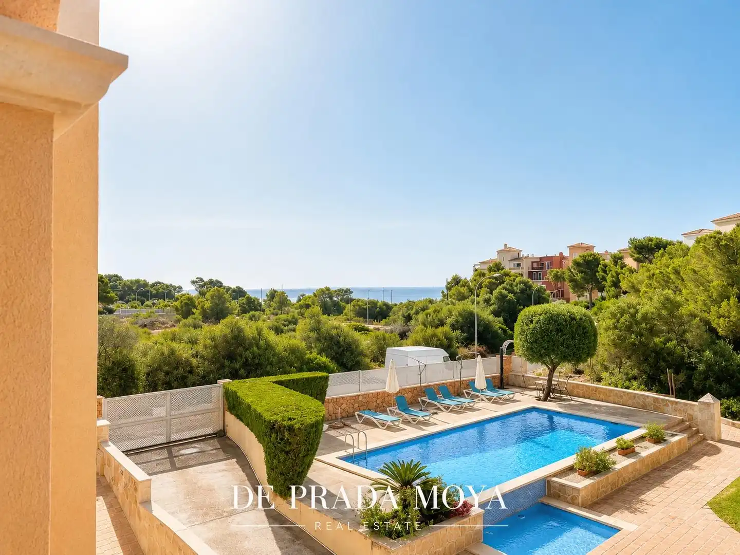 Swimming pool of Flat for sale in Llucmajor  with Air Conditioner, Heating and Private garden