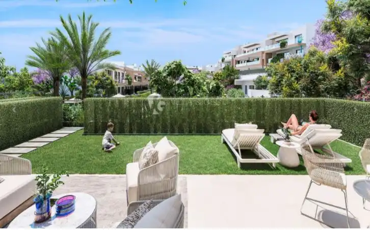 Garten von Wohnung zum Verkauf in Estepona mit Klimaanlage, Heizung und Parkett