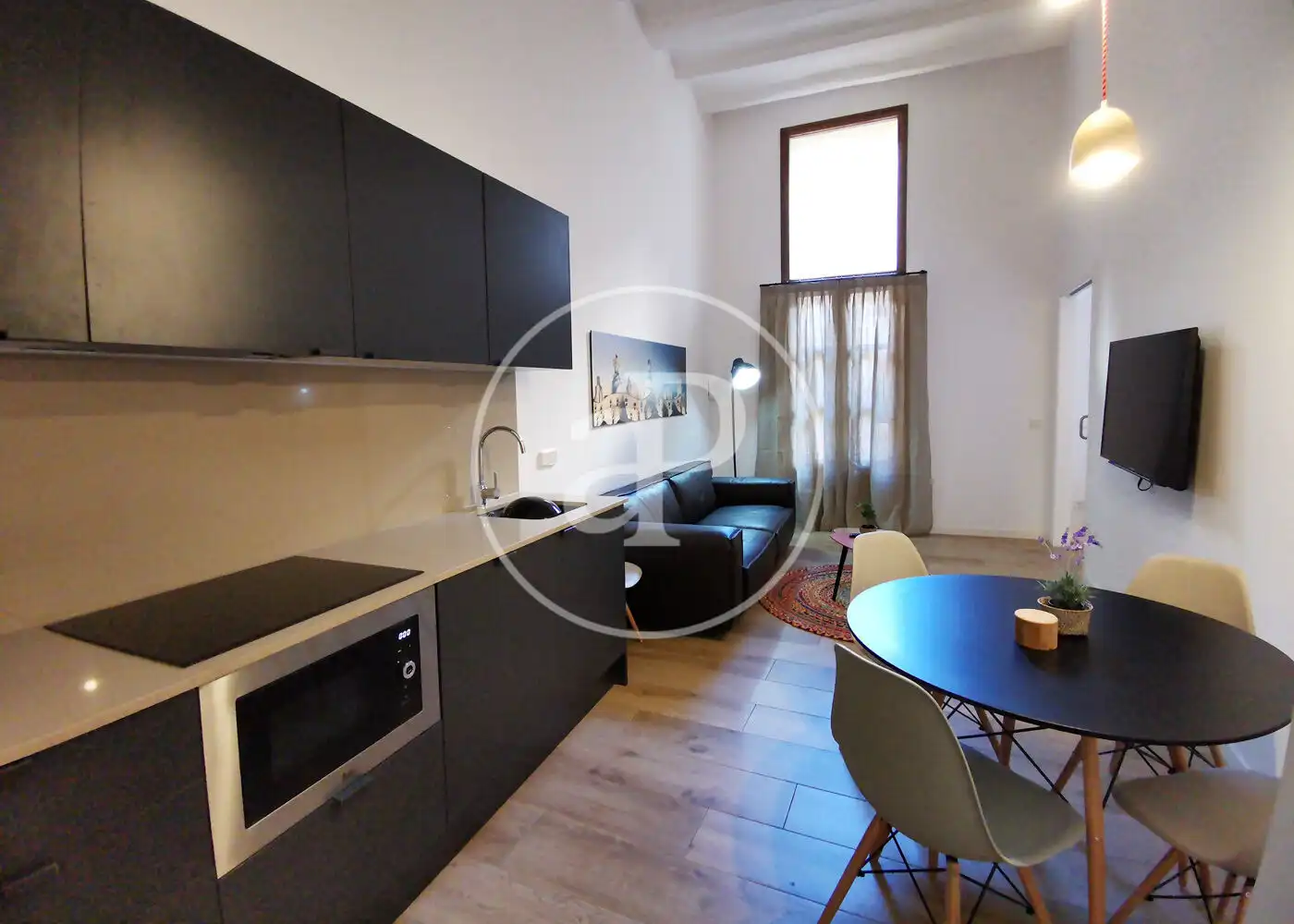 Sala de estar de Piso en venta en Barcelona con Aire acondicionado, Calefacción y Amueblado