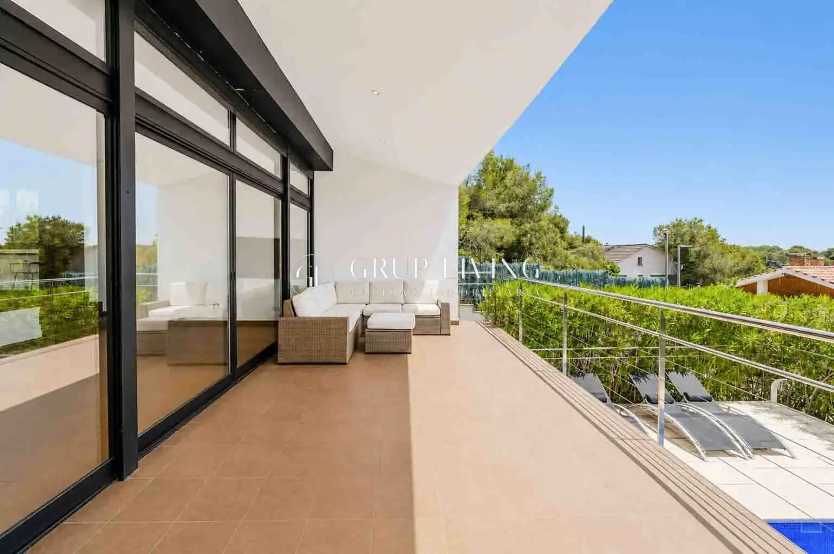 Terrace of Houses for sale in Sant Pere de Ribes  with Air Conditioner, Heating and Private garden