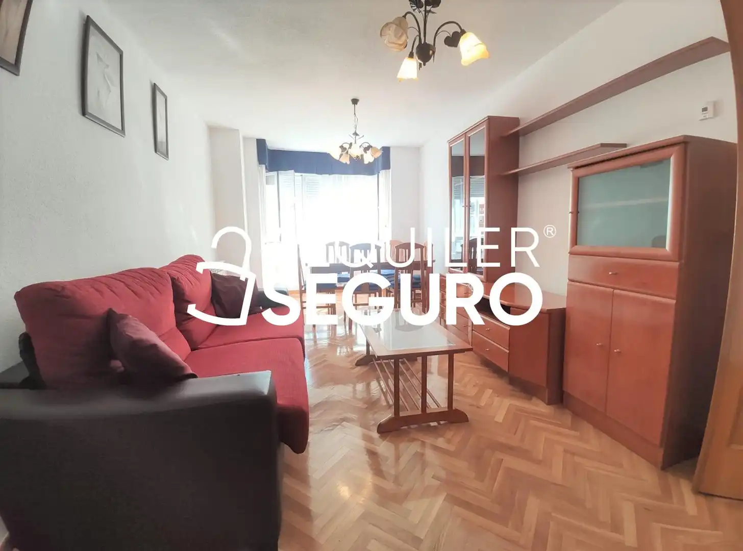 Sala d'estar de Pis de lloguer en  Madrid Capital amb Calefacció i Moblat