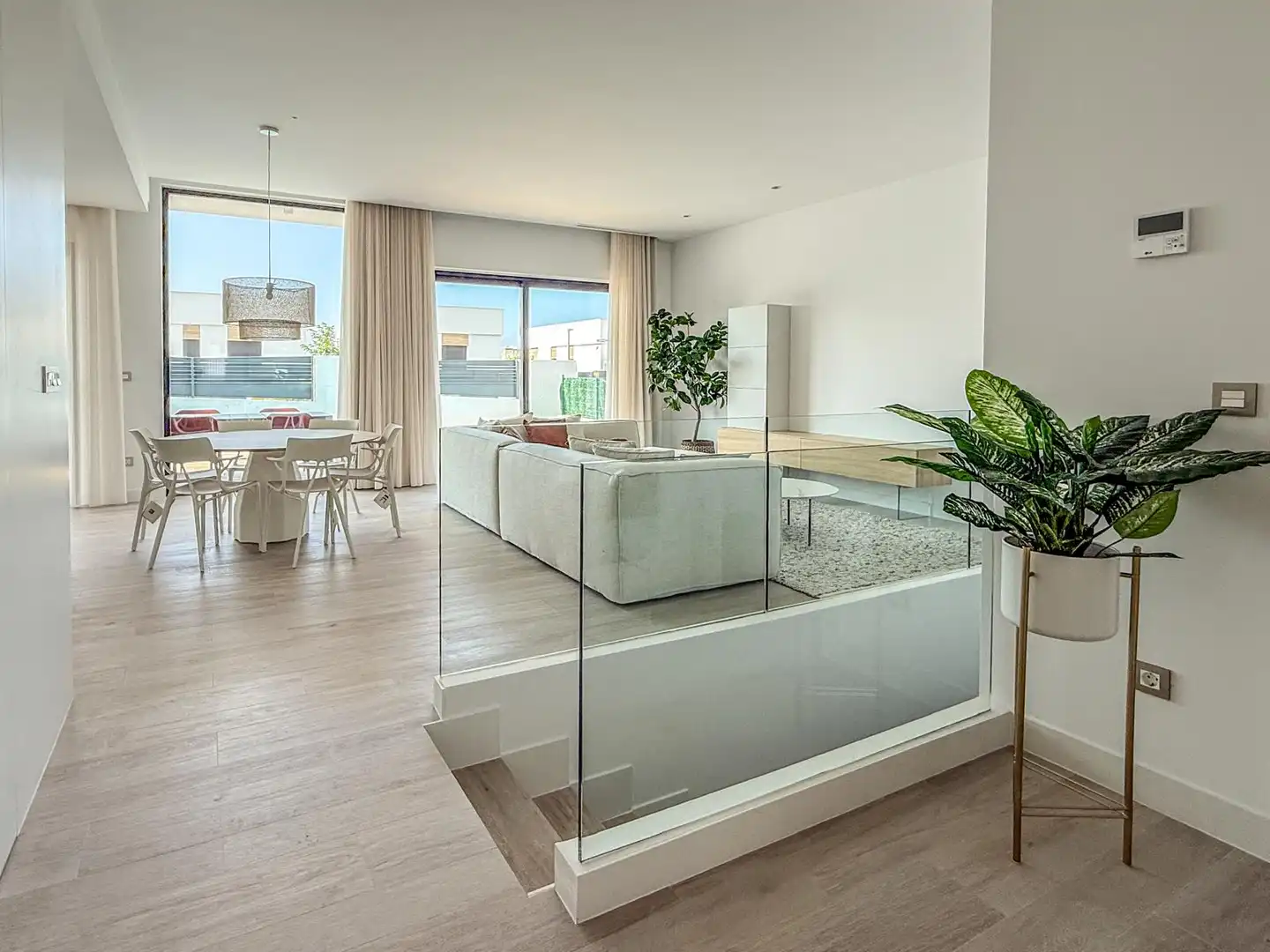 Sala de estar de Casa o chalet de alquiler en Finestrat con Aire acondicionado, Calefacción y Jardín privado
