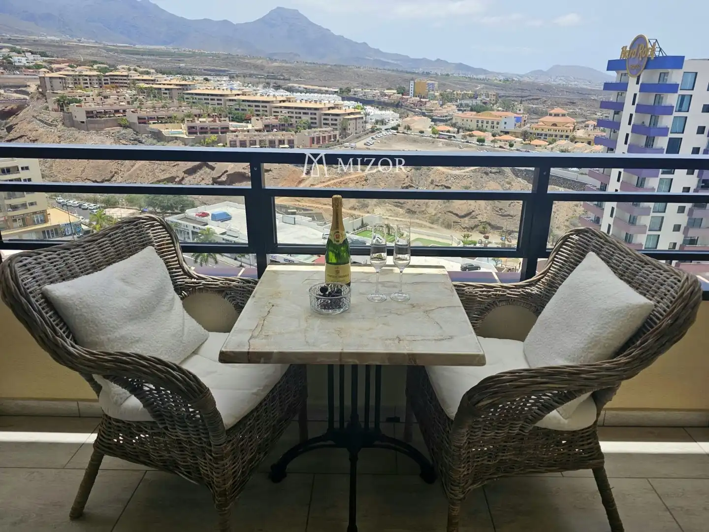 Terrace of Flat for rent in Adeje  with Swimming Pool, Furnished and Community pool