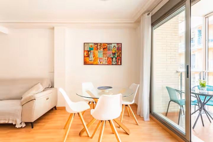 Comedor de Piso de alquiler en Dénia con Aire acondicionado, Calefacción y Amueblado