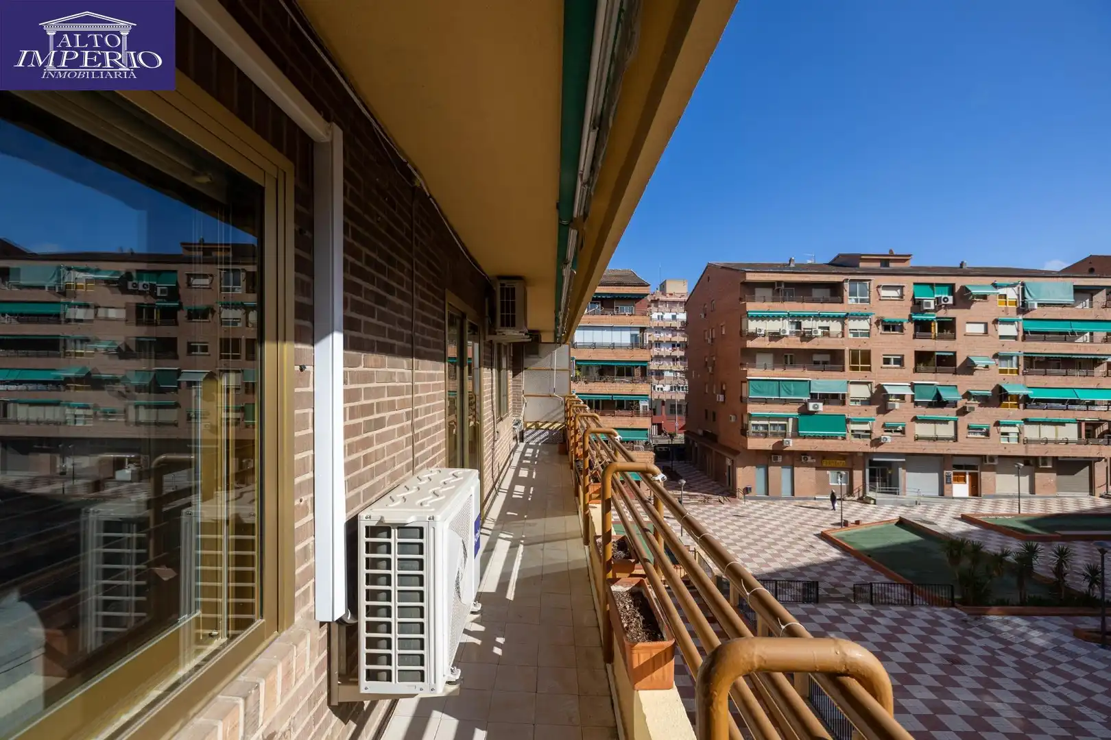 Terrace of Flat for sale in  Granada Capital  with Air Conditioner, Terrace and Storage room