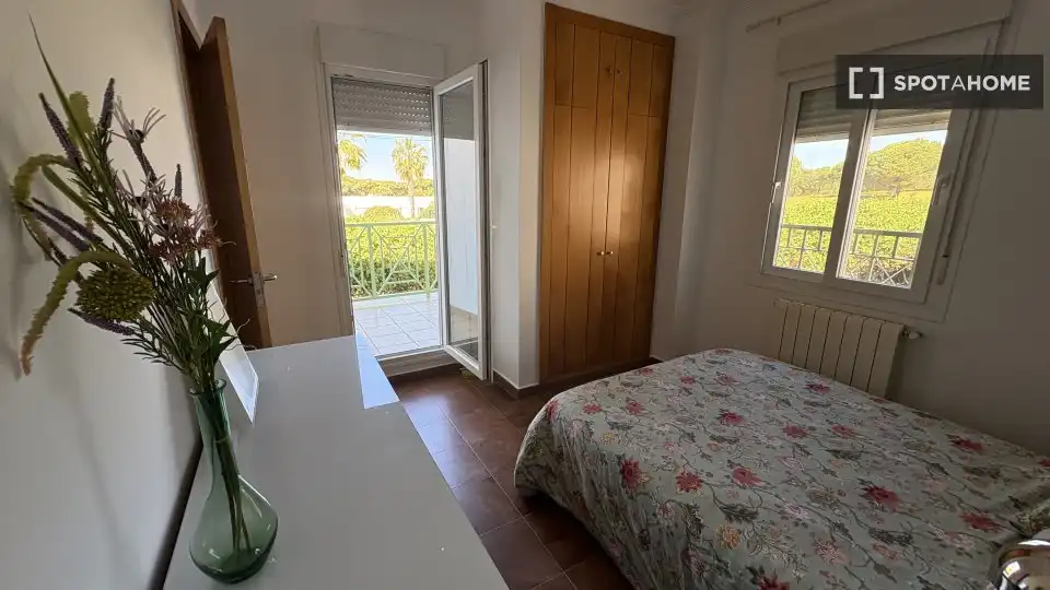 Habitación de Apartamento para compartir en El Portil con Aire acondicionado, Calefacción y Terraza