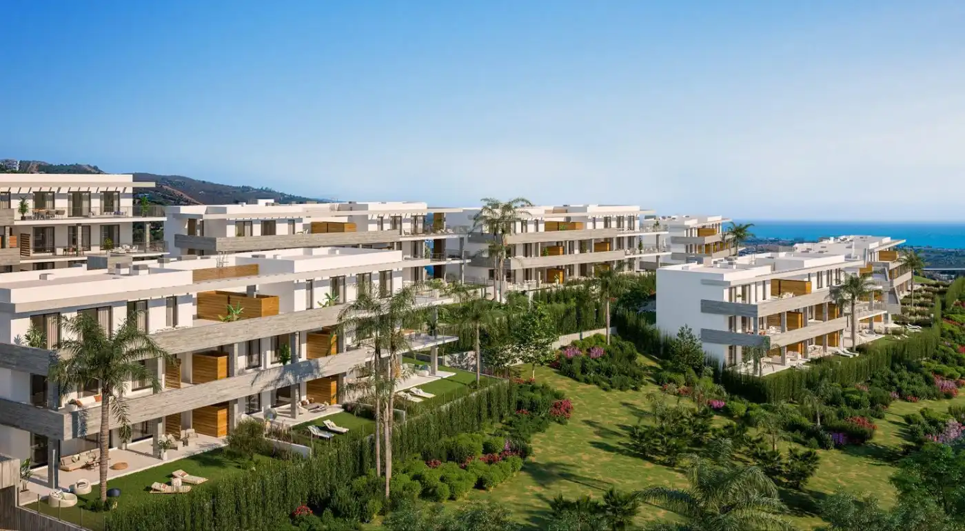 Außenansicht von Erdgeschoss zum Verkauf in Marbella mit Klimaanlage, Heizung und Privatgarten