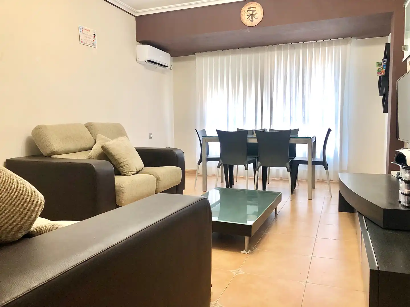 Sala de estar de Piso en venta en Sueca con Aire acondicionado