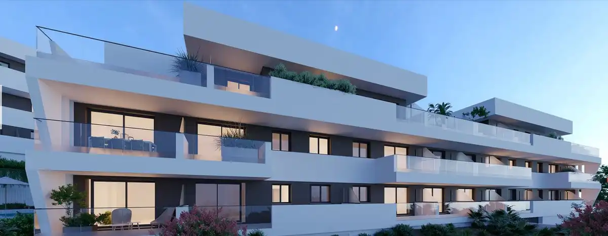Vista exterior de Apartamento en venta en Estepona con Aire acondicionado, Terraza y Trastero