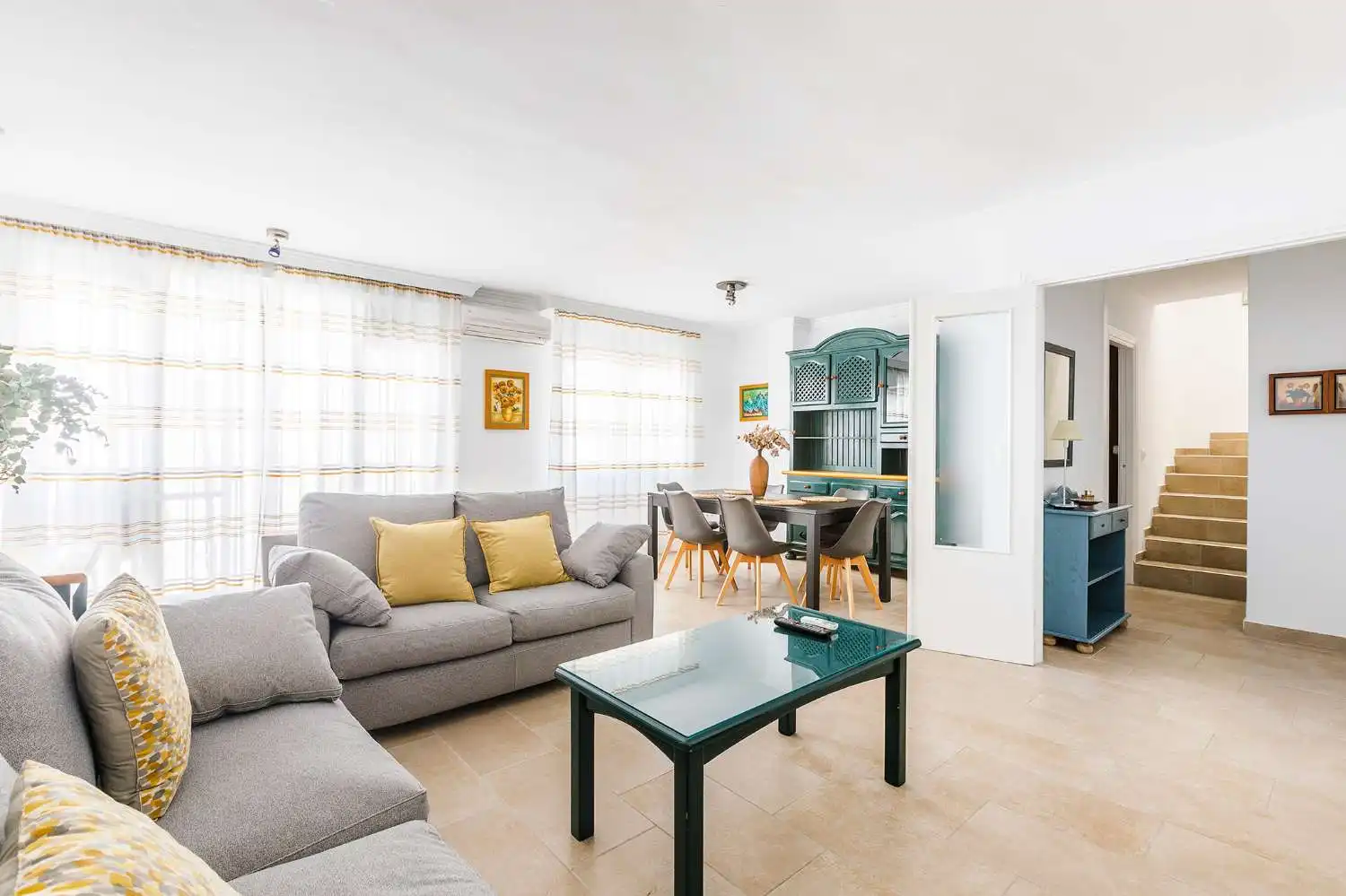 Living room of Duplexes for rent in Vélez-Málaga  with Air Conditioner, Heating and Furnished