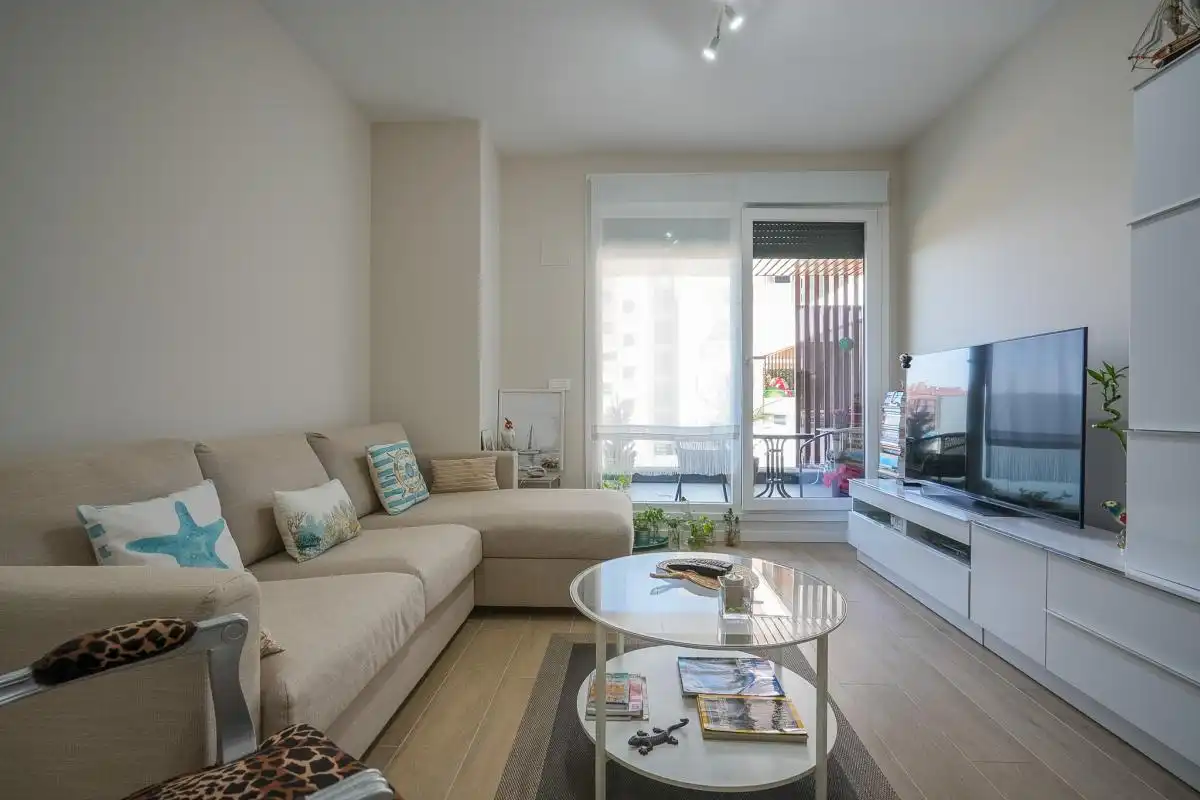 Living room of Flat for sale in Madrid  with Air Conditioner, Heating and Private garden