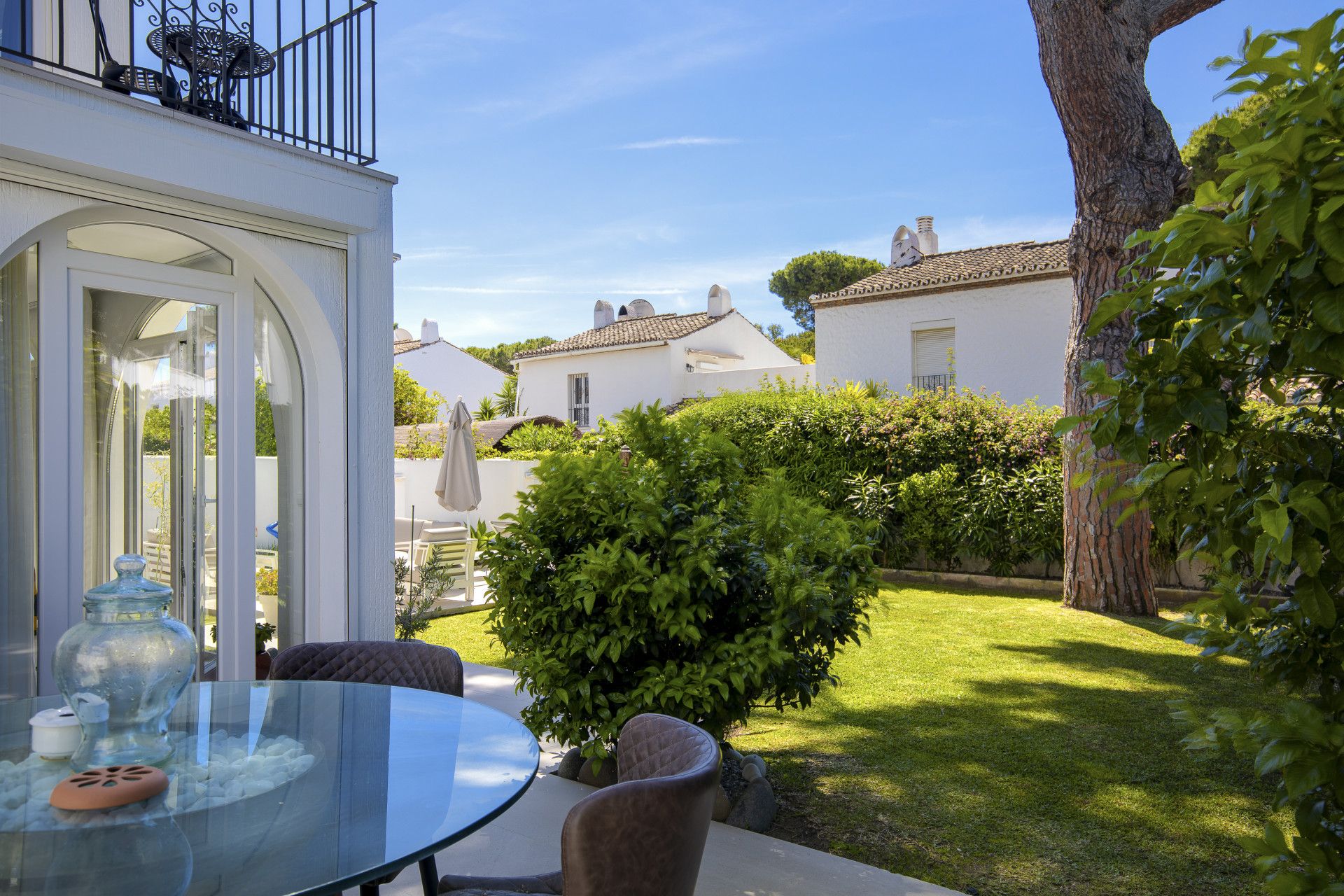 Garden of House or chalet for sale in Estepona  with Air Conditioner, Private garden and Terrace