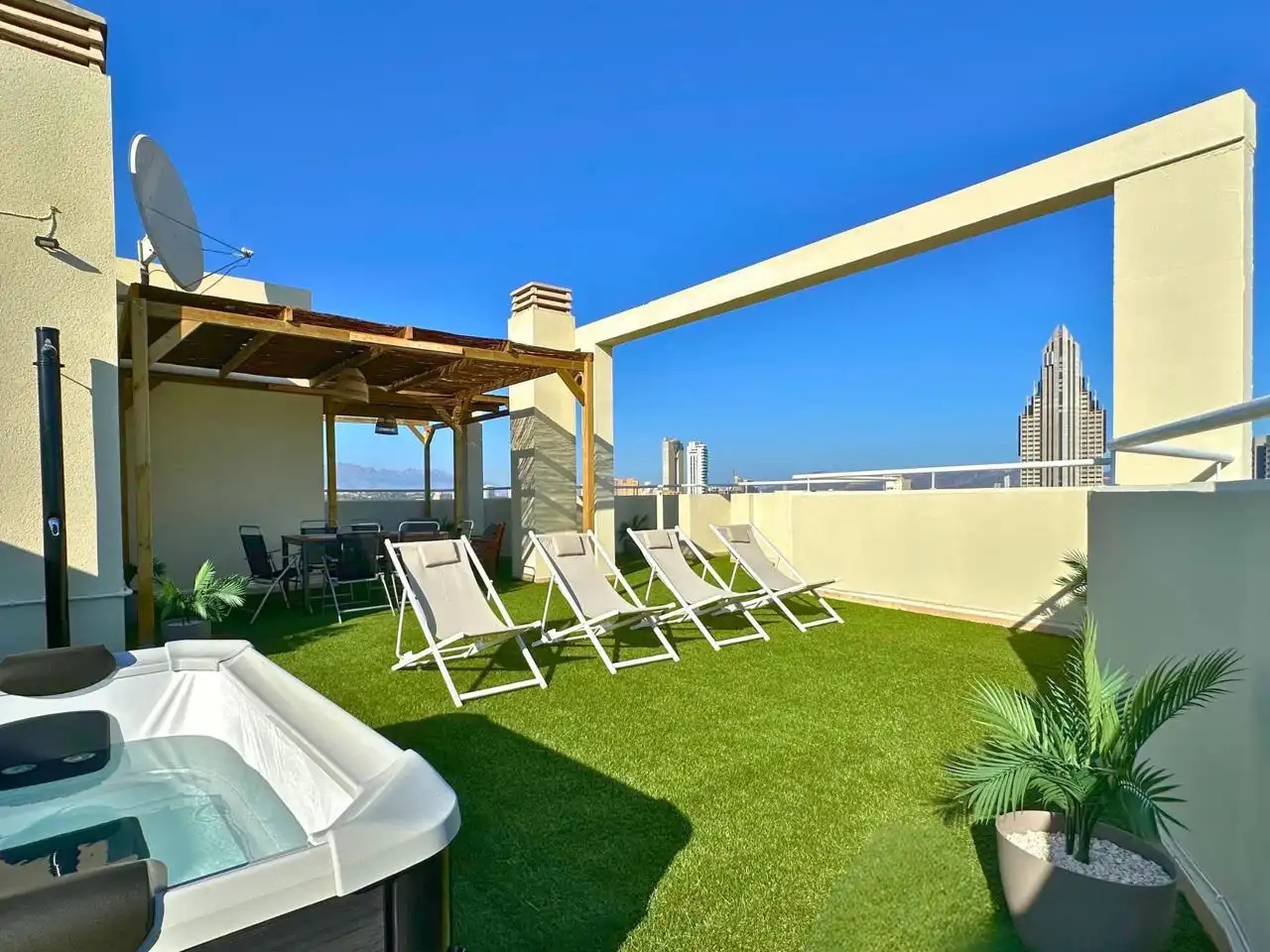 Terraza de Piso en venta en Villajoyosa / La Vila Joiosa con Aire acondicionado, Terraza y Amueblado