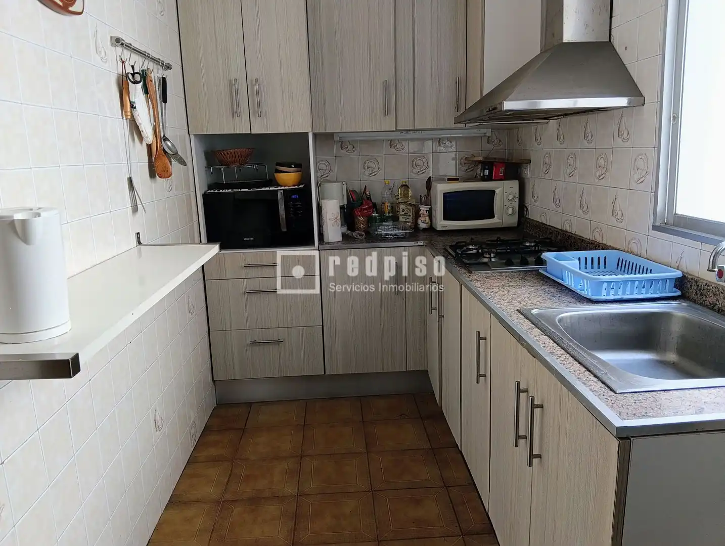 Cuina de Pis de lloguer en Castellón de la Plana / Castelló de la Plana amb Aire condicionat i Terrassa