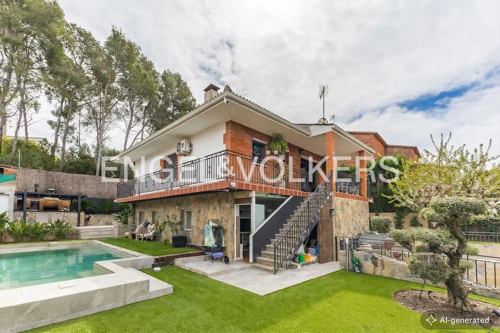 Vista exterior de Casa adosada en venta en Terrassa con Aire acondicionado, Calefacción y Jardín privado