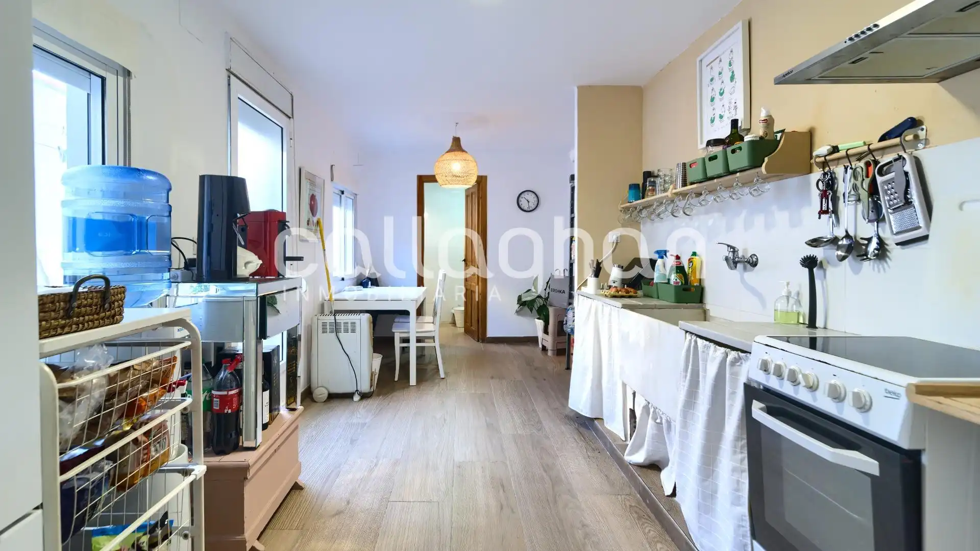 Cuina de Casa adosada en venda en Náquera amb Aire condicionat, Jardí privat i Terrassa